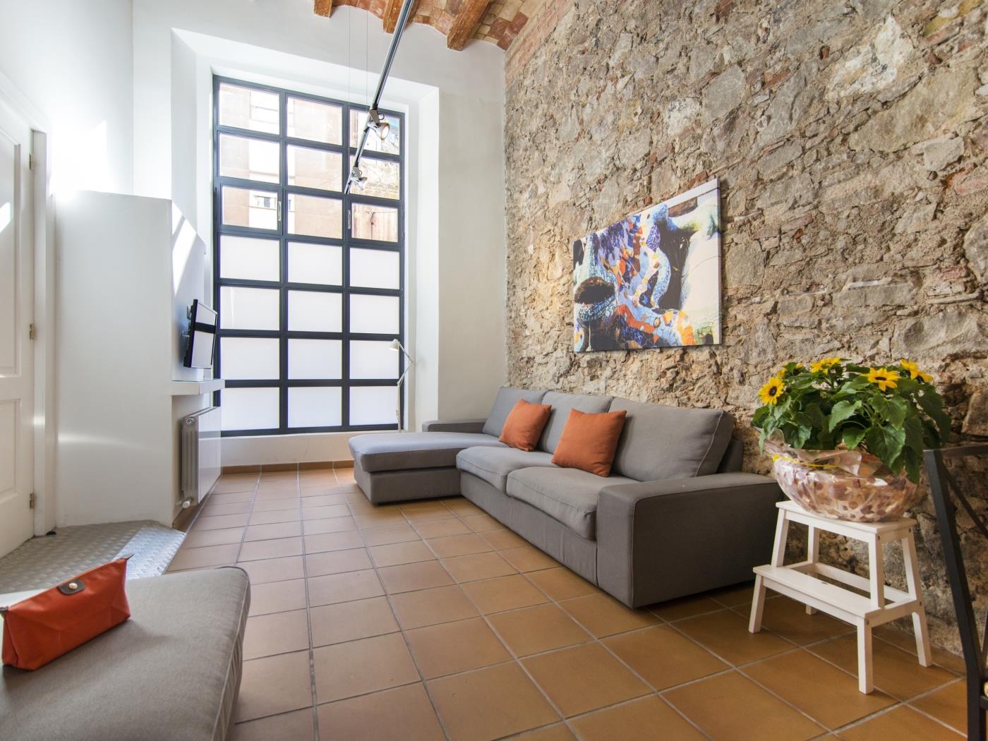 Duplex apartment for 6 people with 3 bedrooms and 2 bathrooms. in Barcelona